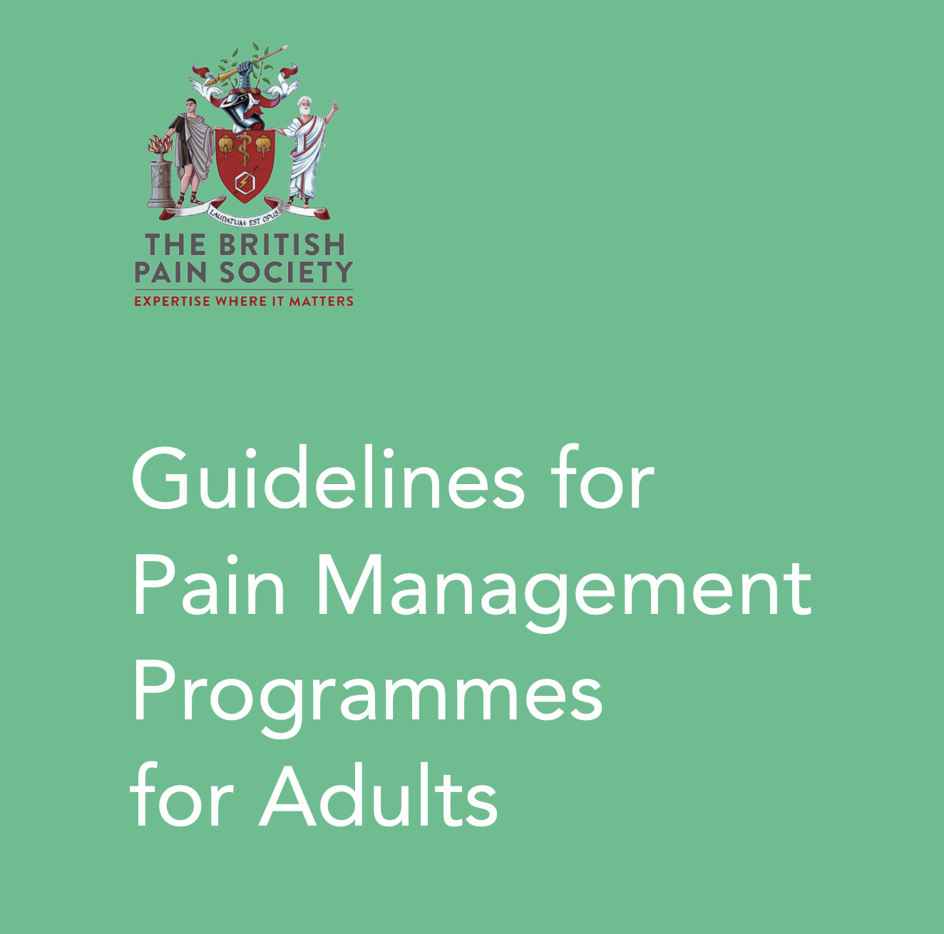 Guidelines for Pain Management Programmes for adults (2021)